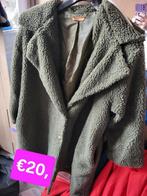Groene teddy jas, Kleding | Dames, Jassen | Winter, Ophalen, Zo goed als nieuw, Maat 46/48 (XL) of groter, Groen