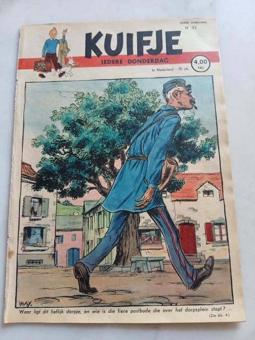 Weekblad Kuifje 1948 nr 33,in redelijk goede staat, Boeken, Stripboeken, Gelezen, Eén stripboek, Ophalen of Verzenden