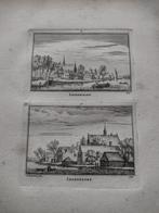 089/090 Leiderdorp Kopergravure 18e Eeuw dl 3, Antiek en Kunst, Kunst | Etsen en Gravures, Ophalen of Verzenden