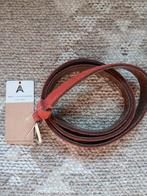 Nieuwe koraalrode suède A-Zone leren riem mt 95, Minder dan 3 cm, Overige kleuren, 100 cm of meer, Echt leder