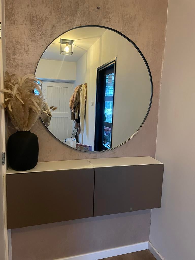 Ronde Spiegel Lifestyle 100cm, Huis en Inrichting, Woonaccessoires | Spiegels, Ophalen, 100 tot 150 cm, Rond, Zo goed als nieuw