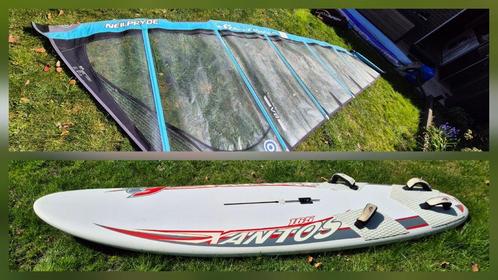 Windsurfset, Watersport en Boten, Windsurfen, Gebruikt, Complete set, 250 tot 300 cm, Met vin(nen), Met draagtas, 5 tot 7 m², Ophalen