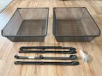 2x IKEA PAX Komplement draadmand, 50x58 cm, donkergrijs, Ophalen, 50 tot 100 cm, Zo goed als nieuw, Minder dan 100 cm