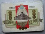 Nederlandsche Munt Patria, fraai oud Sigarenblik., Ophalen of Verzenden, Zo goed als nieuw, Overige, Overige merken