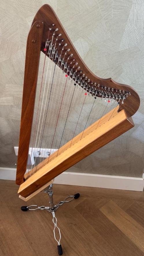 Harpsicle Follicle Special Edition walnoot harp, Muziek en Instrumenten, Snaarinstrumenten | Harpen, Zo goed als nieuw, Ophalen