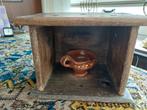 Vintage Houten Opbergdoos/Display, Ophalen
