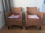 2 pitriet fauteuils (excl. kussens), Huis en Inrichting, Stoelen, Ophalen, Gebruikt, Twee, Bruin