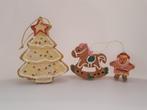 Gingerbread ornament kerstboom kerstman hobbelpaard vintage, Diversen, Kerst, Ophalen of Verzenden, Zo goed als nieuw