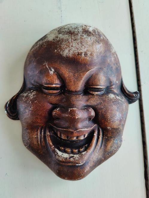 Antiek art deco wand masker Theo Vos, Antiek en Kunst, Antiek | Keramiek en Aardewerk, Ophalen of Verzenden
