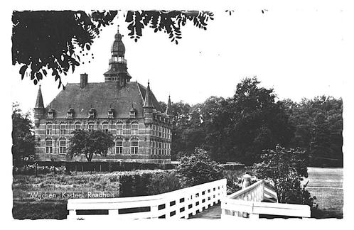 991009 Wijchen 1967 Gld Kasteel Raadhuis Gelopen met, Verzamelen, Ansichtkaarten | Nederland, Gelopen, Gelderland, 1960 tot 1980