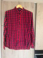 Overhemd Maat L - Rood/Blauw Geruit, Ophalen, Gedragen, Rood, Halswijdte 41/42 (L)