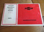 NL instructieboek Chevrolet Monte Carlo, Camaro, Chevelle 71, Ophalen of Verzenden