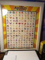 Vintage officiële pokemon display ingelijst (ongesneden), Ophalen of Verzenden, Zo goed als nieuw