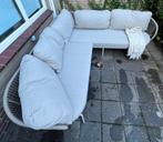 Prachtige tuinbank loungebank beige kwantum fermo, Ophalen, 6 zitplaatsen, Zo goed als nieuw, Loungeset