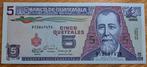 58# Guatemala 5 Quetzales 1990 P74, Postzegels en Munten, Bankbiljetten | Amerika, Verzenden, Midden-Amerika