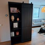 WOOOD Schuifdeurkast Zwart - Stijlvolle Opbergruimte, Huis en Inrichting, Kasten | Boekenkasten, Ophalen, 100 tot 150 cm, 200 cm of meer