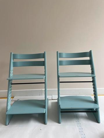 Triptrap kinderstoel Stokke Aqua 2x beschikbaar voor biedingen
