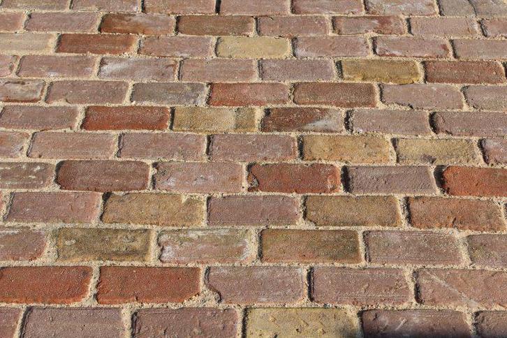 300m2 oud gebakken kei formaat 10 duimer keiformaat klinkers, Tuin en Terras, Tegels en Klinkers, Gebruikt, Klinkers, Keramiek