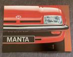 Opel Manta folder, 1977, Ophalen of Verzenden, Zo goed als nieuw
