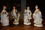 Vier porseleinen beeldjes, stijl van Capodimonte, Ophalen of Verzenden
