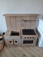 Houten Speelkeuken met Hartjes Steigerhout en accessoires, Ophalen, Gebruikt, Hout, Speelkeuken