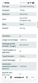 Thule 7104 Evo Raised Dakdragers - Compleet, Ophalen, Zo goed als nieuw