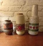 Vintage vazen.. oa West Germany.., Huis en Inrichting, Woonaccessoires | Vazen, Ophalen of Verzenden, Overige kleuren, Aardewerk of Porselein