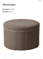 Poef met opbergruimte van ikea, Huis en Inrichting, Banken | Voetenbanken en Poefen, Ophalen, Zo goed als nieuw, Stof, 50 tot 75 cm
