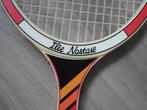 Vintage houten Adidas Ilie Nastase tennisracket racket, Sport en Fitness, Tennis, Adidas, Racket, Gebruikt, Ophalen