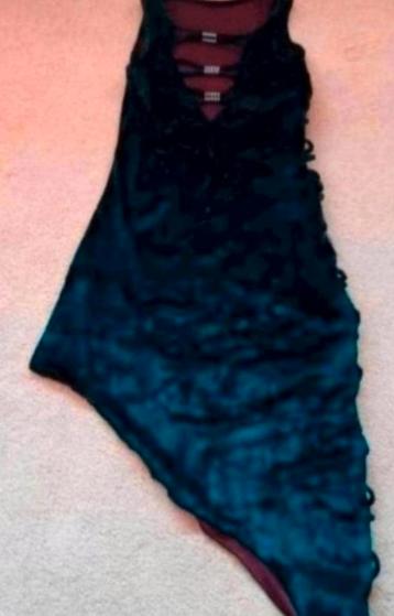 Avondjurk fluwele jurk 1xgedragen mt36 ehv beschikbaar voor biedingen