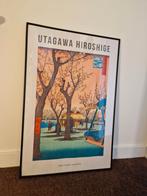 Schilderij 61x91 cm Utagawa Hiroshige lijst, Ophalen of Verzenden