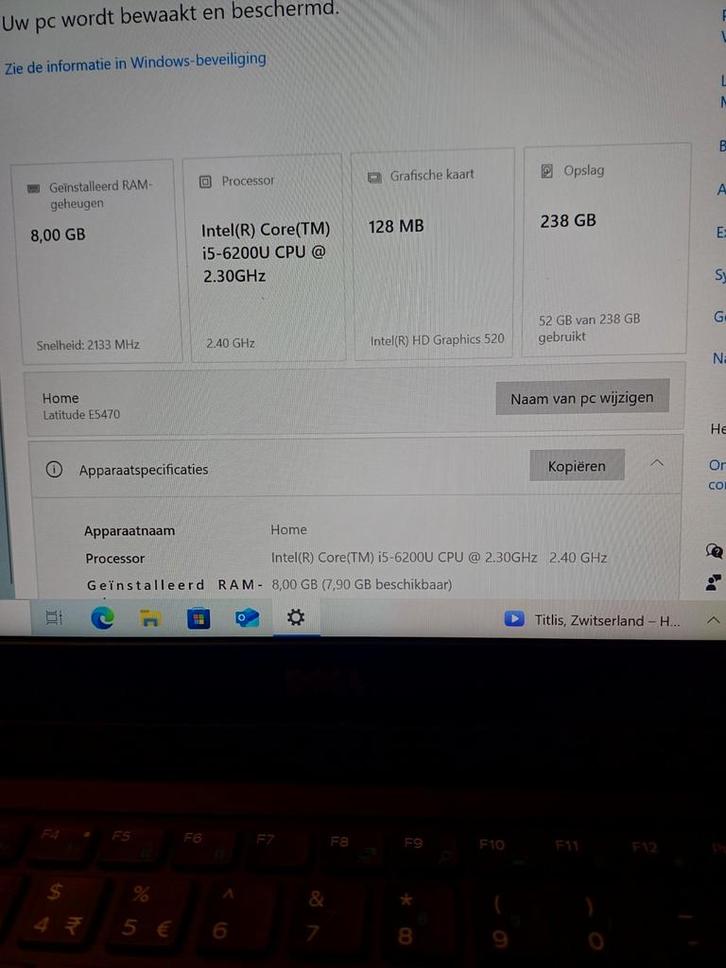 Dell Latitude E5470, Computers en Software, Windows Laptops, Zo goed als nieuw, 14 inch, HDD, 2 tot 3 Ghz, 8 GB, Qwerty, Met videokaart