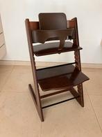 Stokke Tripp Trapp stoel incl  baby zitje verkleiner bruin, Ophalen, Zo goed als nieuw, Meegroeistoel, Stoelverkleiner