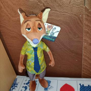 Zootropolis Nick Wilde knuffel nieuw met kaartje  beschikbaar voor biedingen