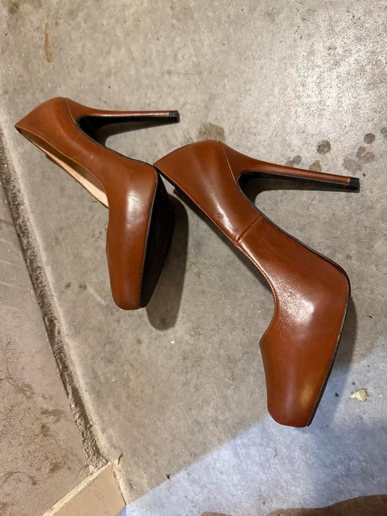 Zara Pumps - Maat 36 - 1x Gedragen, Pumps, Bruin, Zara, Ophalen of Verzenden