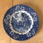 Staffordshire England Delfts blauw wandbord, Antiek en Kunst, Antiek | Wandborden en Tegels, Ophalen of Verzenden