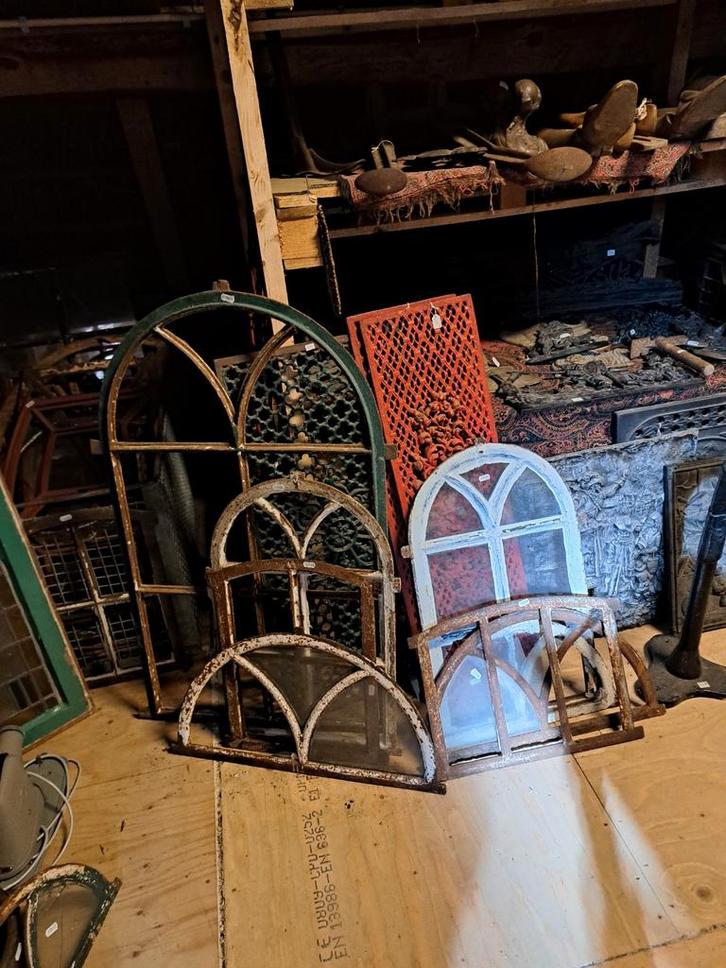 Gietijzeren stalramen, Doe-het-zelf en Verbouw, Glas en Ramen, Gebruikt, Overige typen, Minder dan 80 cm, Minder dan 80 cm, Ophalen