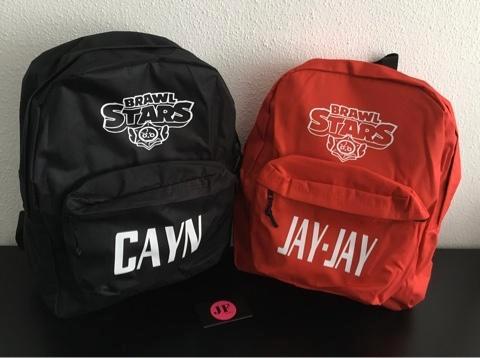 Brawl stars rugtassen met je eigen naam, Sieraden, Tassen en Uiterlijk, Tassen | Rugtassen, Nieuw, Overige merken, 30 tot 45 cm