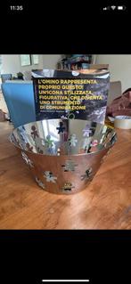Fruitschaal Alessi stainless steel  23cm, Overige materialen, Schaal, Rond, Nieuw