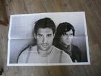 leuke xxl dubbelzijdige poster Nick en Simon, Verzenden, Zo goed als nieuw, Deurposter of groter, Muziek
