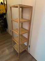 Houten badkamerkast | badkamerrek | open kast | stellingkast, Huis en Inrichting, Kasten | Stellingkasten, Ophalen, Zo goed als nieuw