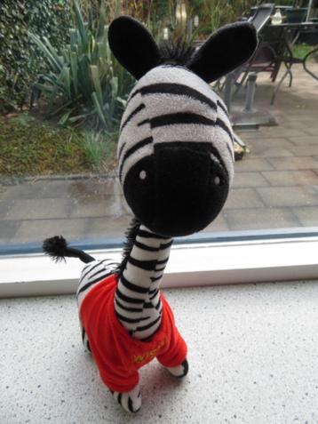 Zebrapaard zebra met super lange nek Wieb Teddy van Wibra beschikbaar voor biedingen