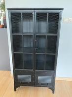 Metalen kast, Lockerkast, Vitrinekast, Huis en Inrichting, Ophalen, Gebruikt