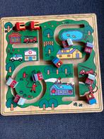 3D houten schuifpuzzel auto montessori puzzel, Ophalen of Verzenden, Zo goed als nieuw, Puzzelen