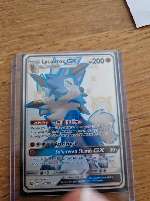 Lycanroc GX #SV67/SV94 HIF NM-conditie, Hobby en Vrije tijd, Verzamelkaartspellen | Pokémon, Nieuw, Losse kaart, Ophalen of Verzenden