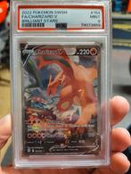 Charizard V Brilliant Stars 154/172 PSA 9 - Pokemon kaart, Ophalen of Verzenden, Zo goed als nieuw, Losse kaart, Foil