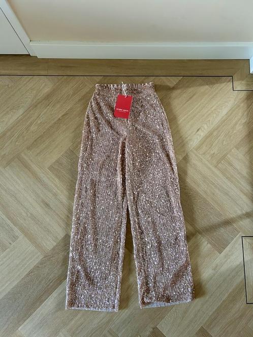 *NIEUW!* Broek met gouden pailletten, Studio Amaya, XS / 34, Kleding | Dames, Broeken en Pantalons, Nieuw, Maat 34 (XS) of kleiner