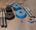 Dumbells met schijven. Leuke basisset, Ophalen, Gebruikt, Rug, Dumbbell