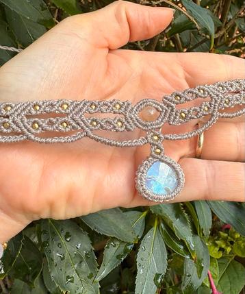 Macramé Ketting - Handgemaakt beschikbaar voor biedingen