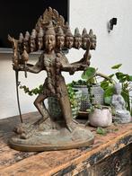 Kali beld boeddha beeld 10 koppig brons massief 9,3 kilo, Ophalen, Verburgt Vintage, Nieuw, https://verburgtvintage.nl/#contact